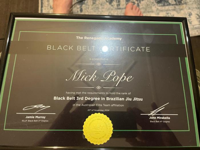 Black belt 3rd degree · November 30, 2024 · Promoted by Ninos Dammo