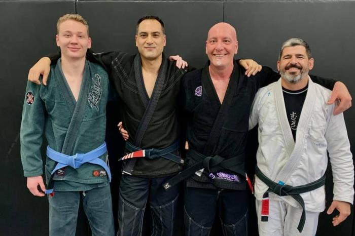 At my buddy Rick's Black Belt Promotion - January 2020
