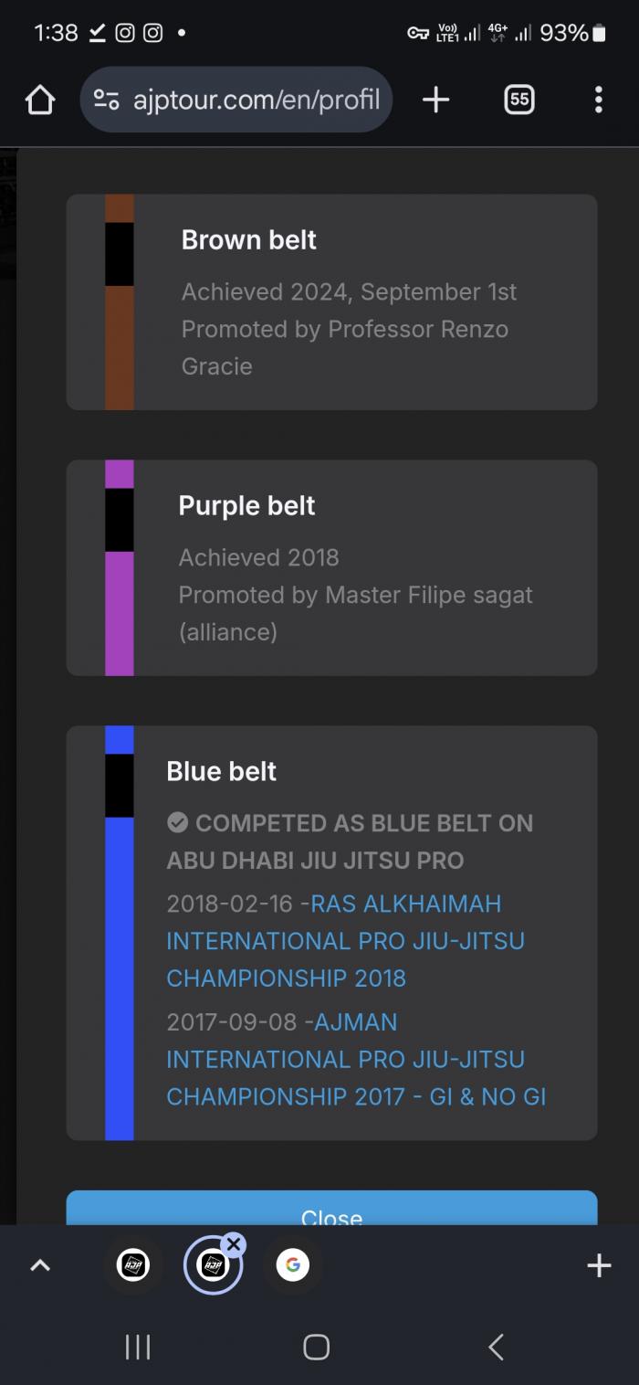 Purple belt · January 1, 2018 · Promoted by Professor Filip Sagat