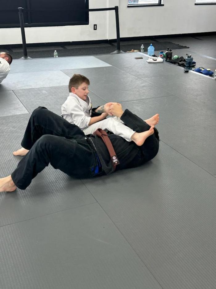 Arm Bar on my stepdad!
