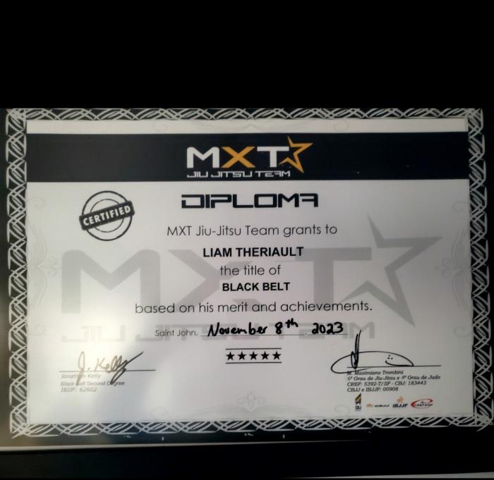 Black belt · November 8, 2023 · Promoted by Jon Kelly