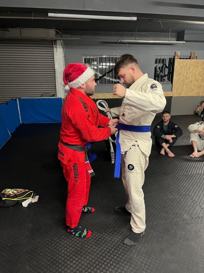 Blue belt · December 6, 2024 · Promoted by Andy Law
