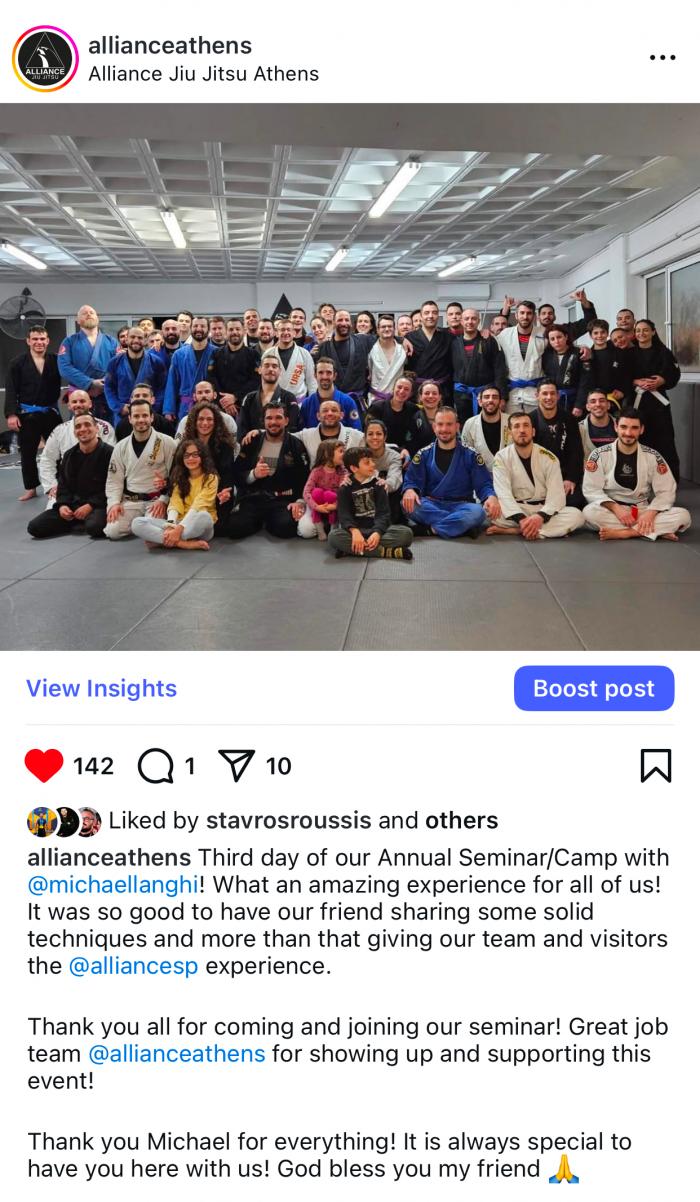 Black belt 4th degree · February 8, 2024 · Promoted by Michael Langhi