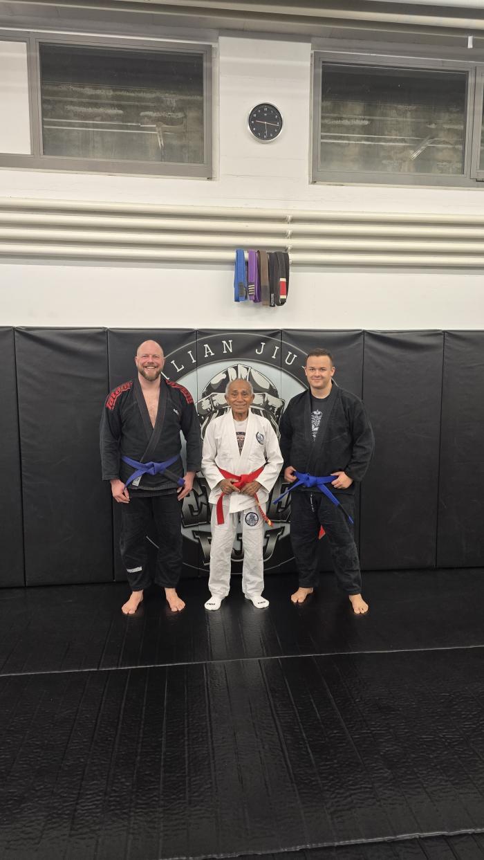 Graduation to blue belt with Mestre Derval Rêgo