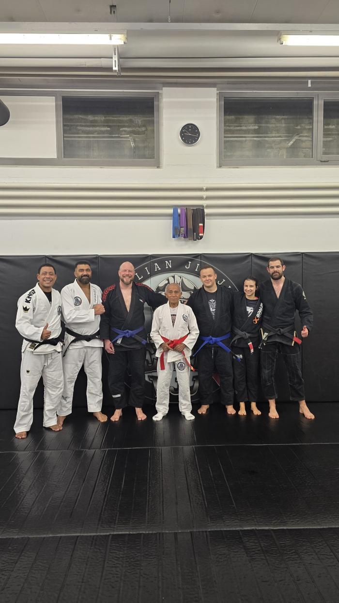 Graduation to blue belt.