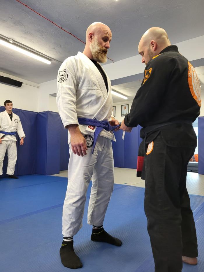 Blue belt · November 13, 2019 · Promoted by Chris Fensom