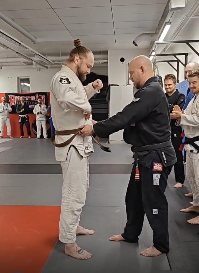 Brown belt · December 11, 2024 · Promoted by Tuomas Vaskisalmi