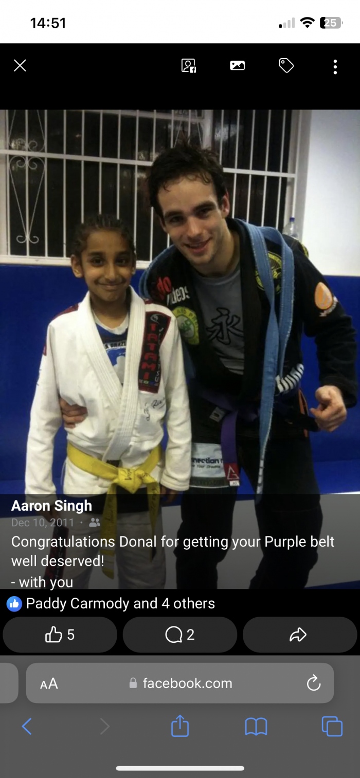 Purple belt · December 11, 2011 · Promoted by Braulio estima