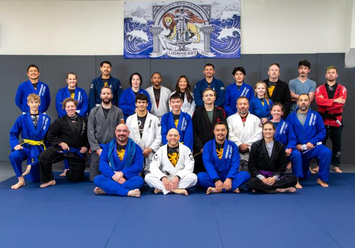 Group picture at Lionheart promotions 12/14/24