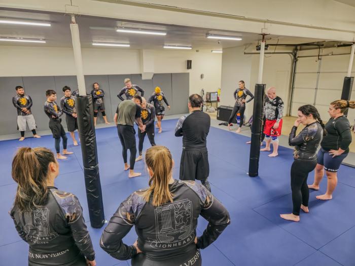 The very first class held at the new Lionheart facility
