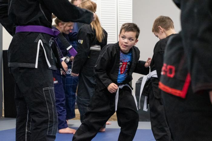 My son in our kid's classes