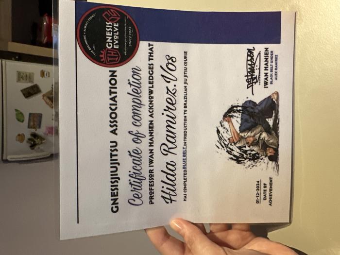 Blue belt · December 1, 2024 · Promoted by Iwan Hansen