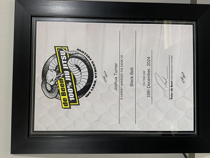 Black belt · December 10, 2024 · Promoted by Chep Krummel