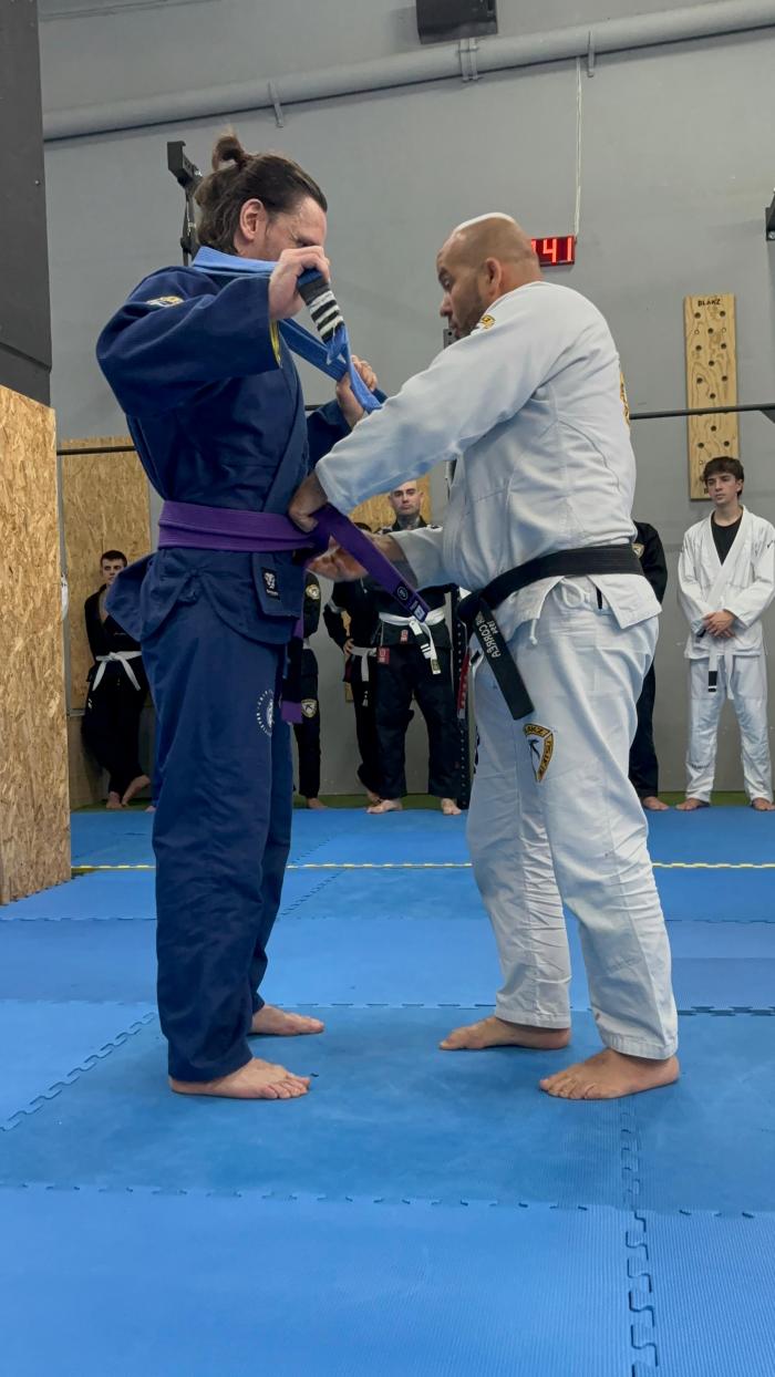 Purple belt · November 30, 2024 · Promoted by Jair Correa