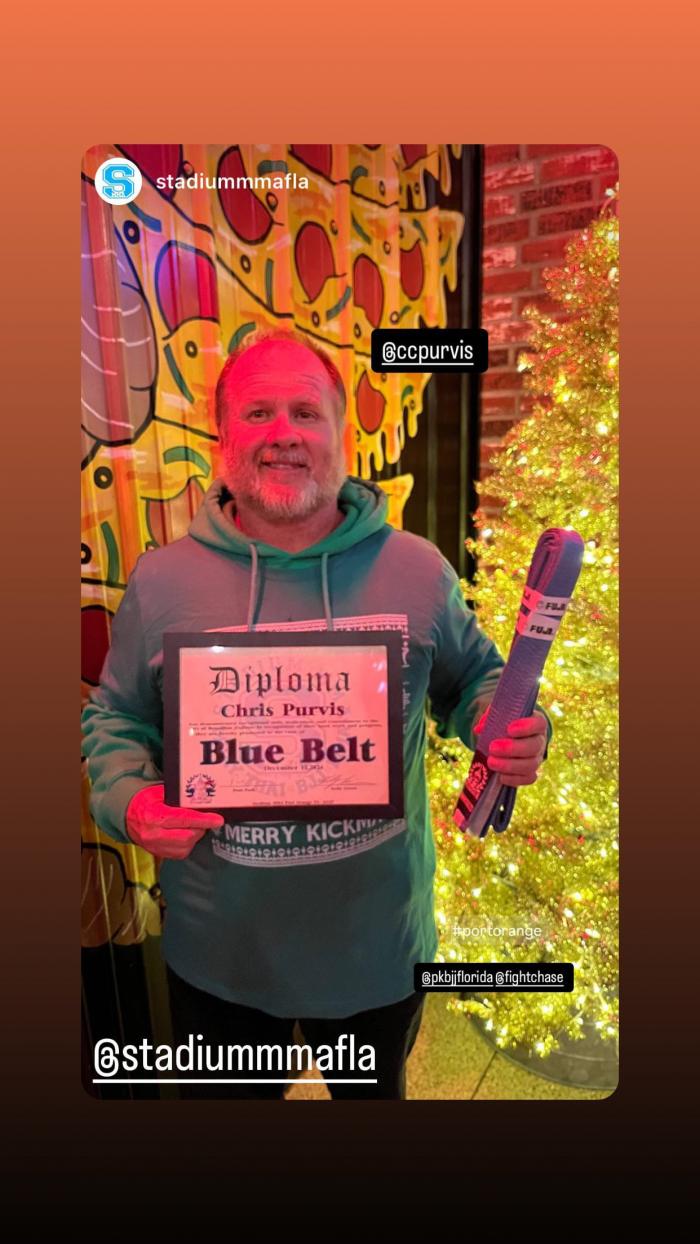 Blue belt · December 12, 2024 · Promoted by Paul Park
