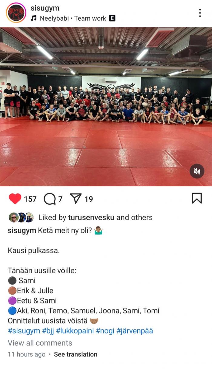 Purple belt · December 18, 2024 · Promoted by Sami Mehamedi