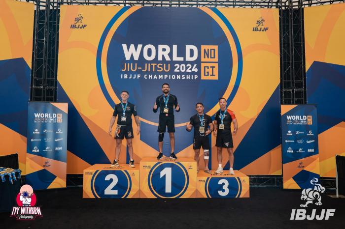 Coach Jack McVicker at Worlds No Gi. Gold!