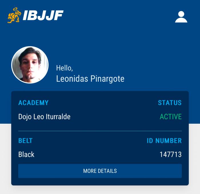 Black belt 1st degree · July 13, 2022 · Promoted by Leonardo I. Iturralde Aguirre