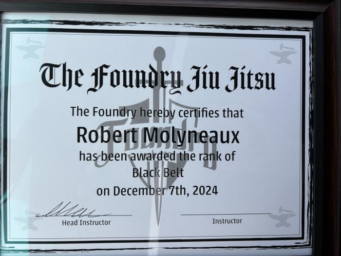Black belt · December 7, 2024 · Promoted by Noel Danforth