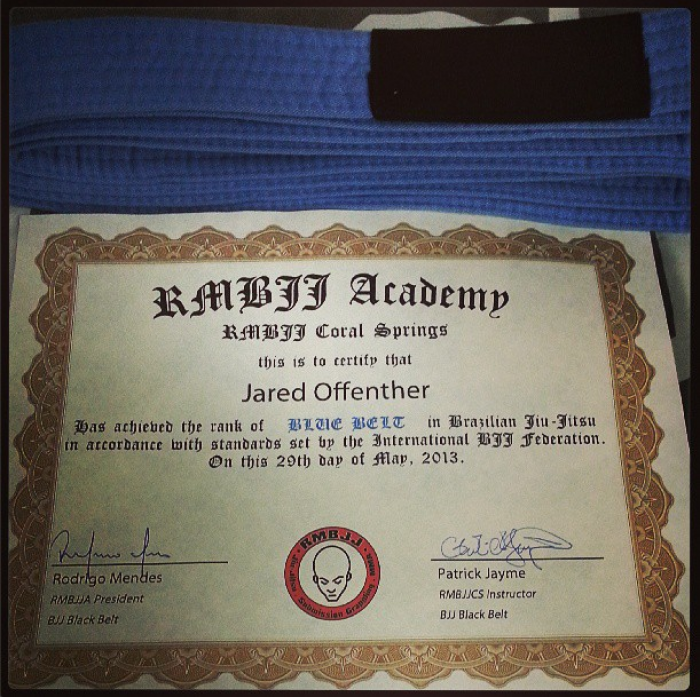Blue belt · May 20, 2013 · Promoted by Rodrigo Mendes