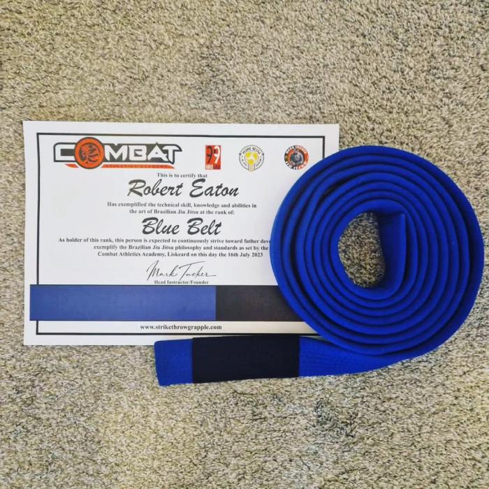 Blue belt · July 16, 2023 · Promoted by Mark Tucker
