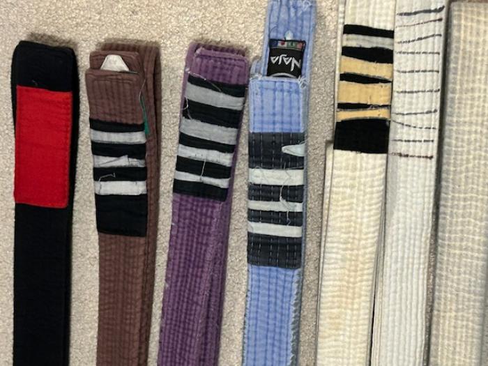 My belts over the past 30 years...