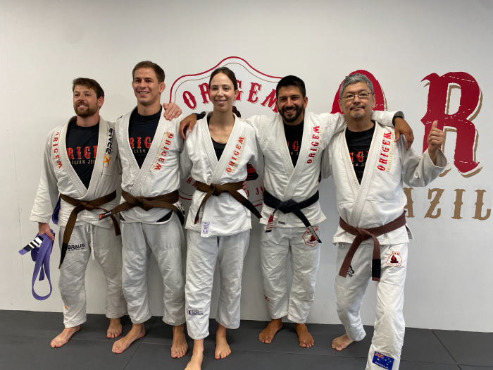Promoted to Brown on 30/11/24 by Prof. Leo Machado, son of Grandmaster Guilherme Machado (Red Belt)
