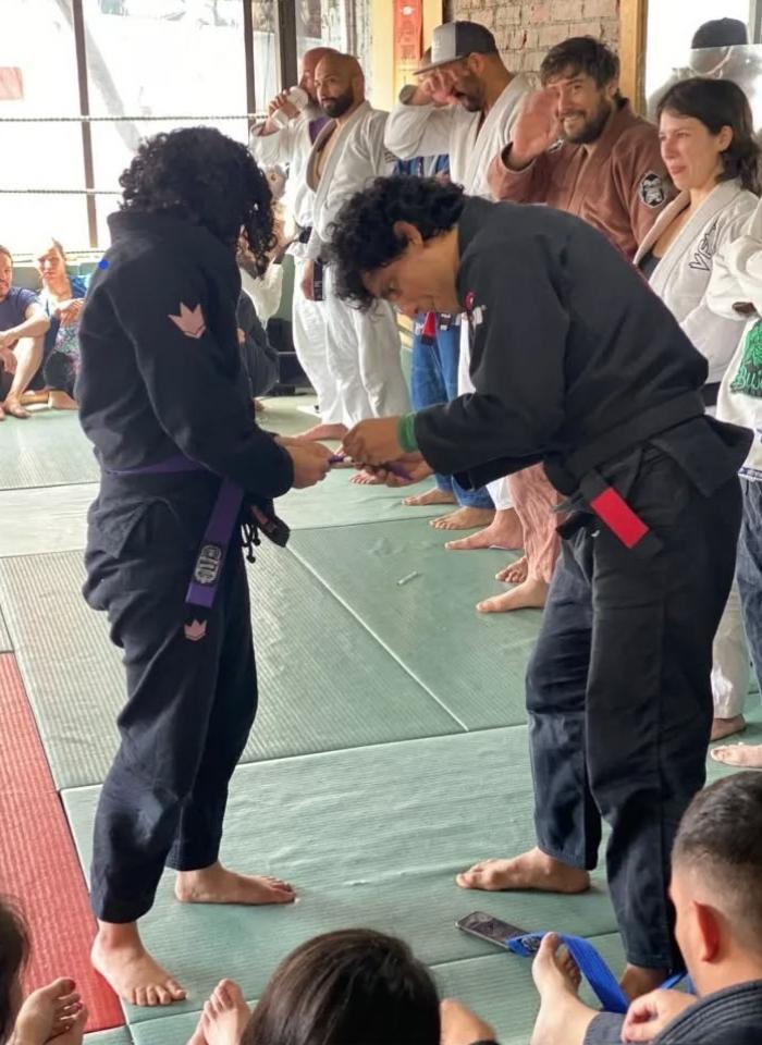 Purple belt · April 25, 2021 · Promoted by David Diaz