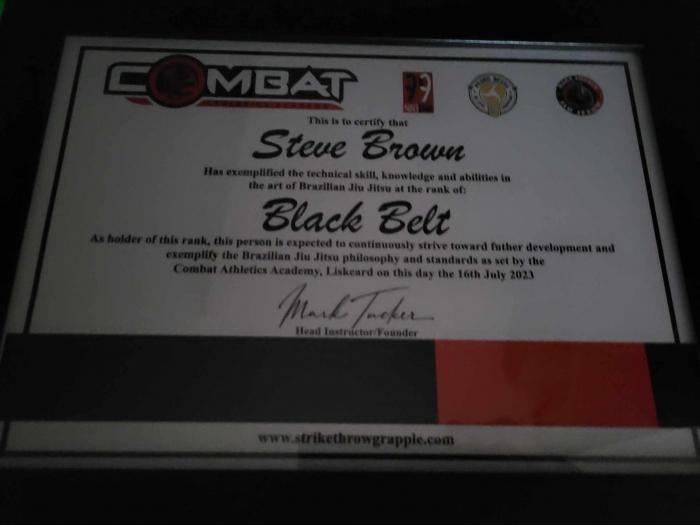 Black belt · July 16, 2023 · Promoted by Mark Tucker