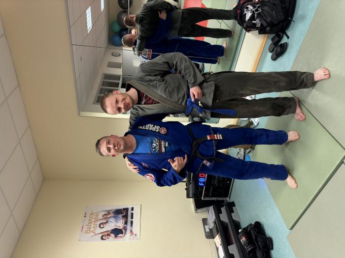 Blue belt · April 13, 2023 · Promoted by Matthew Gallagher
