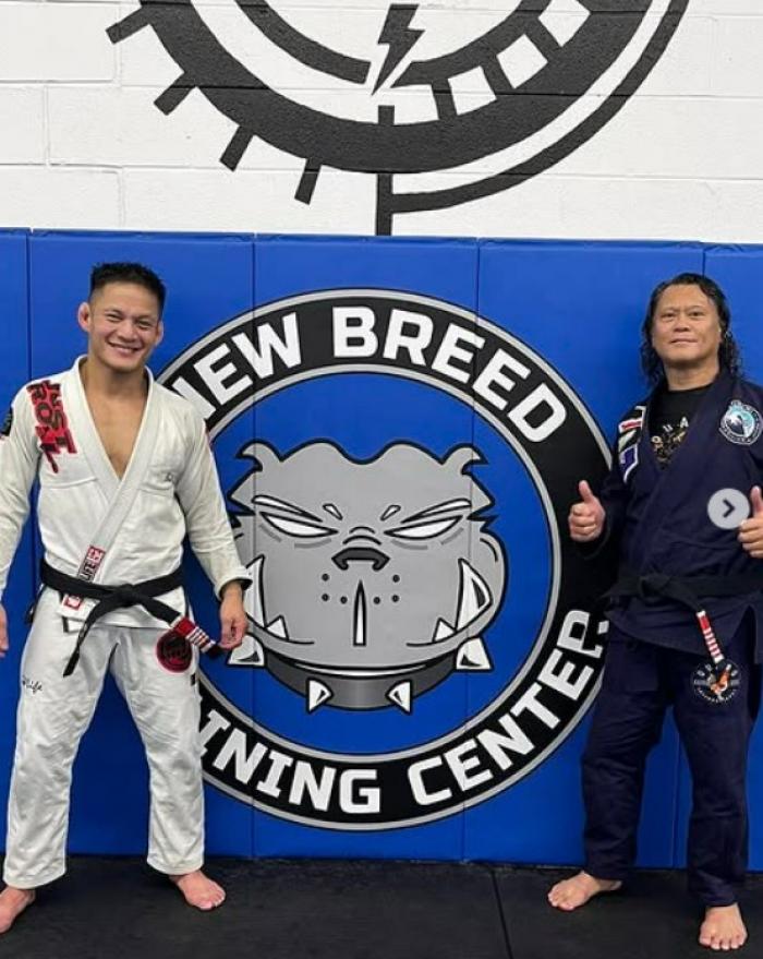 John Ouano visiting his Black Belt Mark Vives in Chicago