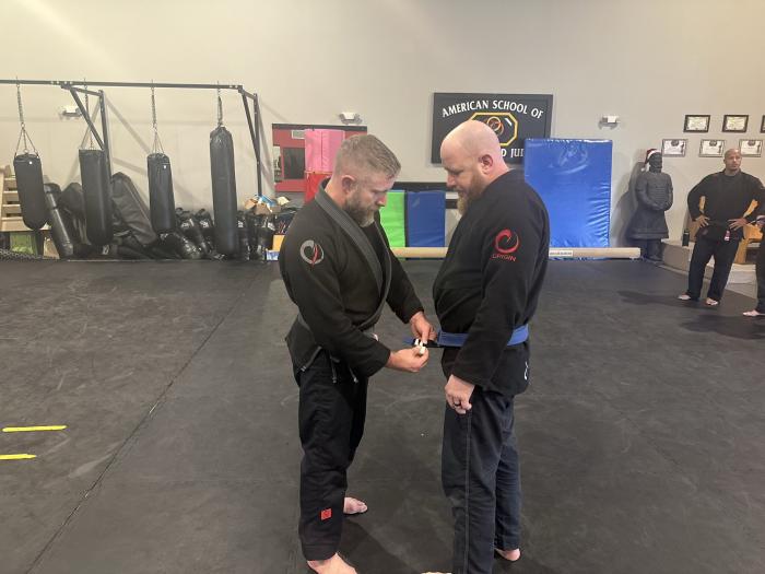 Blue belt · April 1, 2024 · Promoted by Jon Trizila