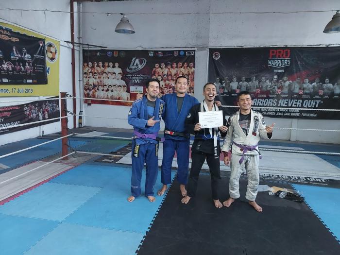 Blue belt · October 15, 2023 · Promoted by Deddy Wigraha
