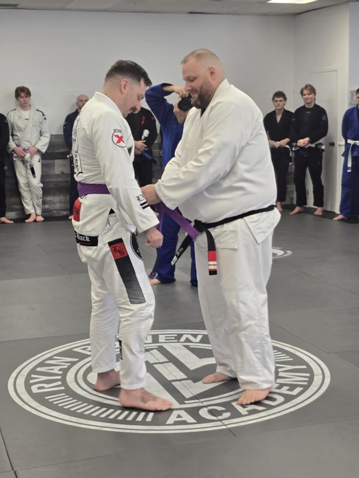 Purple belt · January 25, 2025 · Promoted by Ryan Bowen
