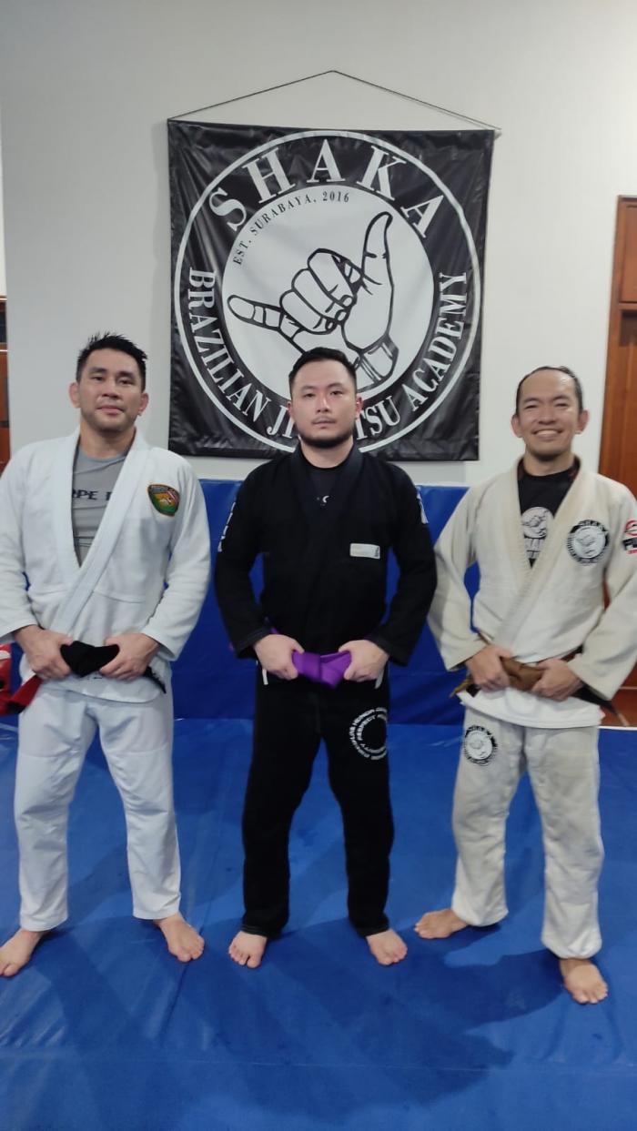 Purple belt · February 14, 2024 · Promoted by Niko Handojoutomo
