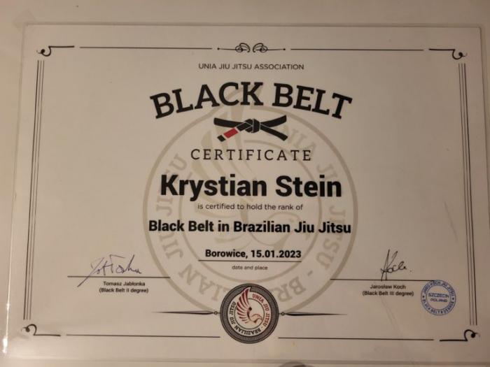 Black belt · January 25, 2023 · Promoted by Tomasz Jabłonka i Jarosław Koch