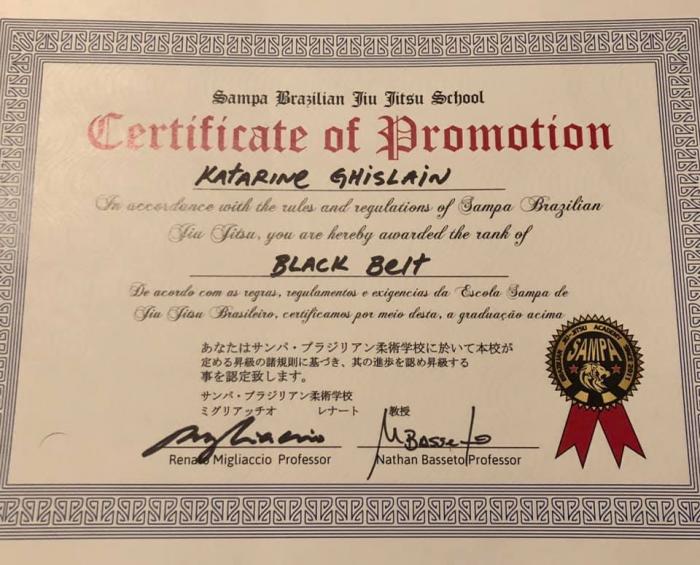 Black belt · June 5, 2019 · Promoted by Renato Migliaccio