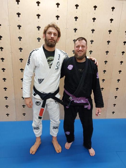 After a seminar with Adam Wardzinski, a week after he won Euro's 2025. It's great that in BJJ you get to meet and even roll with your idols!