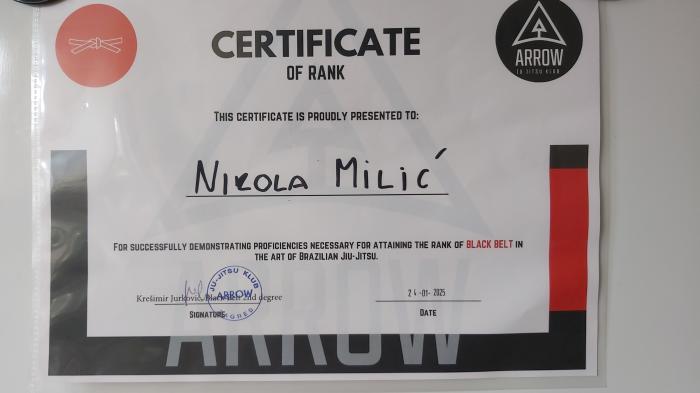 Black belt · January 24, 2025 · Promoted by Krešimir Jurković