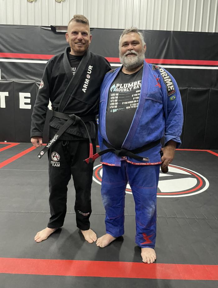 With my first instructor and South Australia’s first BJJ black belts, Pete O’Shea