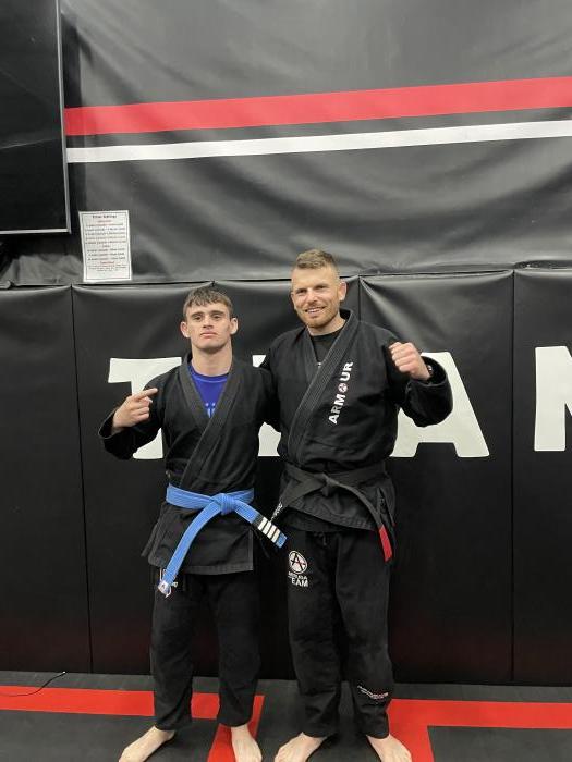 With the nephew Connor Kearney the blue belt prodigy