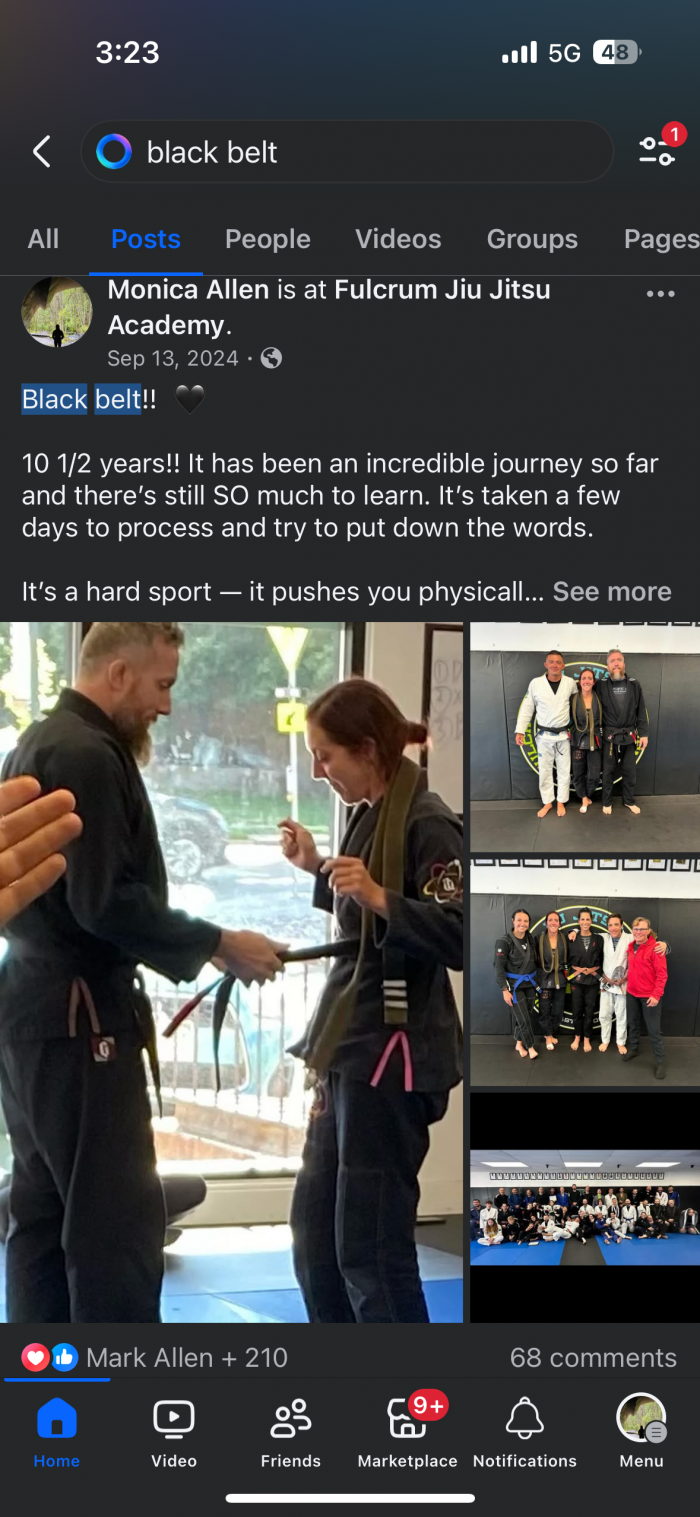 Black belt · September 13, 2024 · Promoted by Evan Barrett