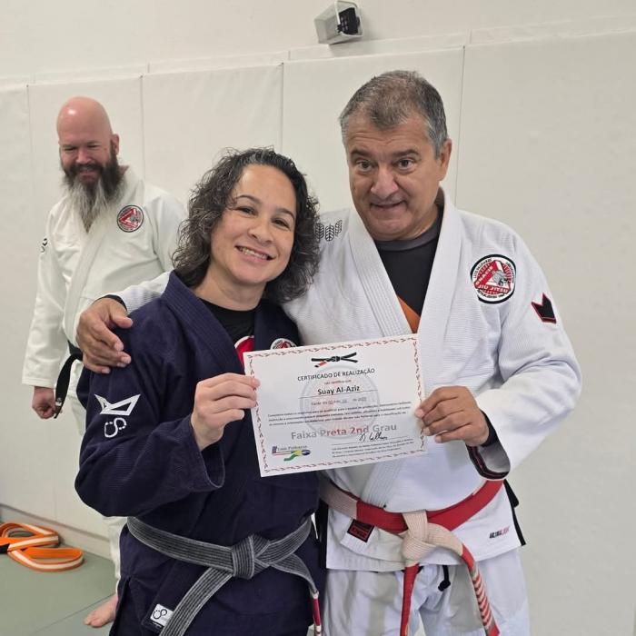 2nd degree  promotion  with my Professor Luiz Palhares Feb 2025