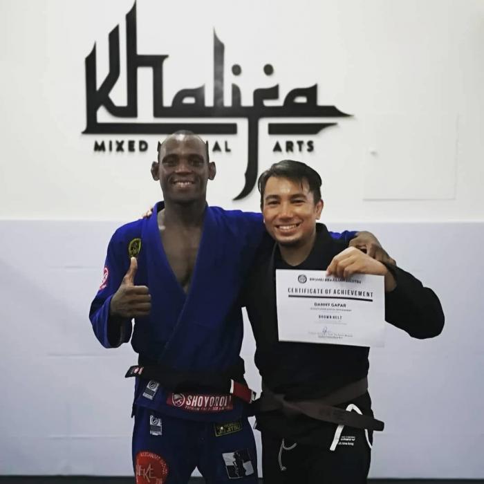 Brown Belt promotion by Alexsandro “Leke” Machado at Khalifa MMA on December 8th, 2019.