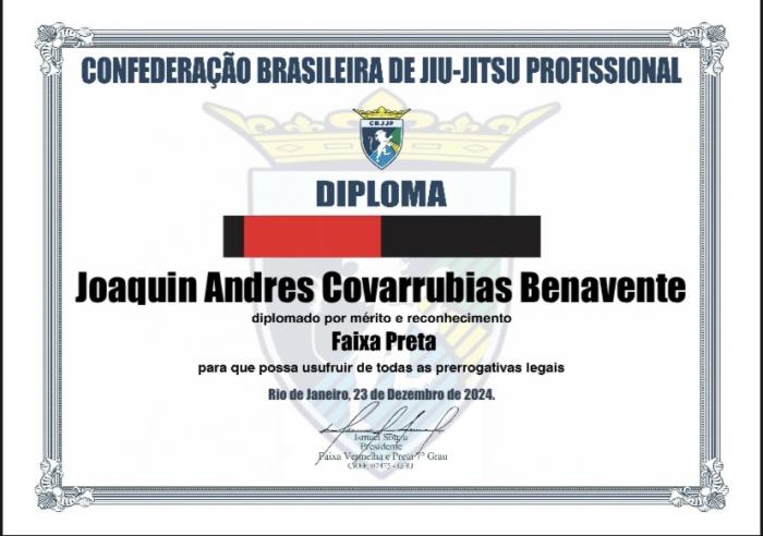 Black belt · December 6, 2024 · Promoted by Leon Melo