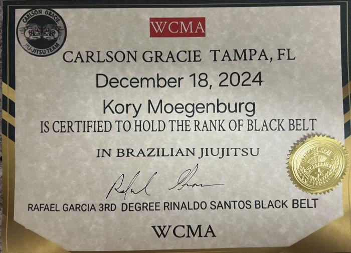 Black belt · December 18, 2024 · Promoted by Rafael Garcia