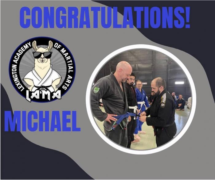 Blue belt · June 12, 2023 · Promoted by Jamal Mohammed