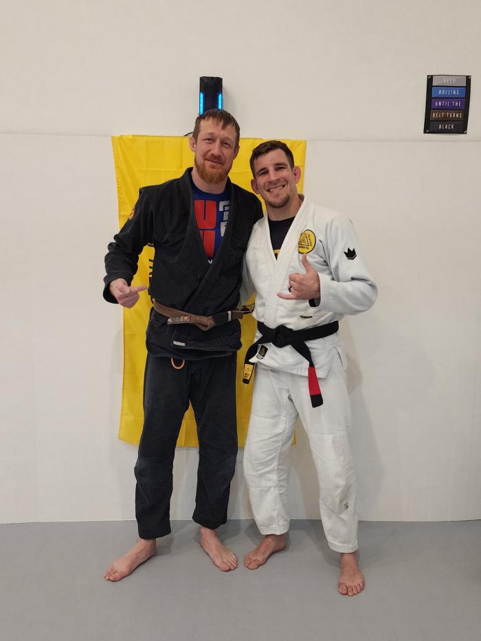 1/27/23 my first time meeting Steven Kazola up in Big Bear CA at the Light House Academy. He taught a great seminar. I meet up with him again later as a Black belt myself! Great guy!