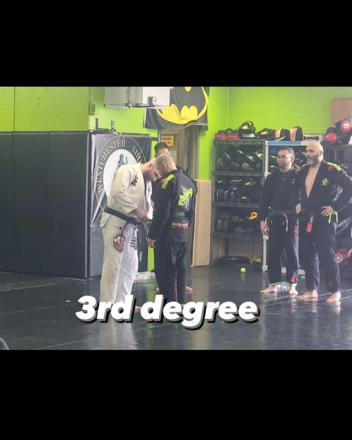 Black belt 3rd degree · February 23, 2025 · Promoted by Jimmy Santiago III