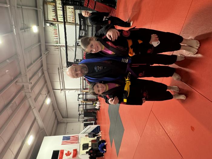 New belt with my kids and their new belts